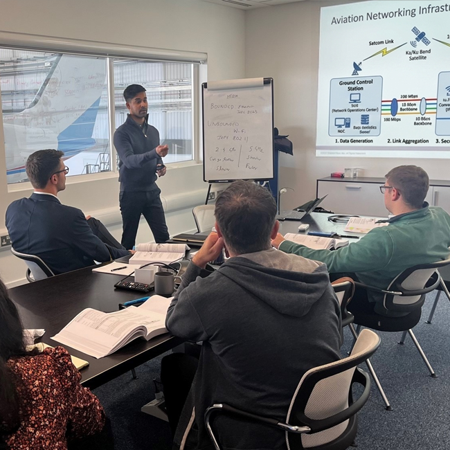 aeroIT Instructor presenting to classroom