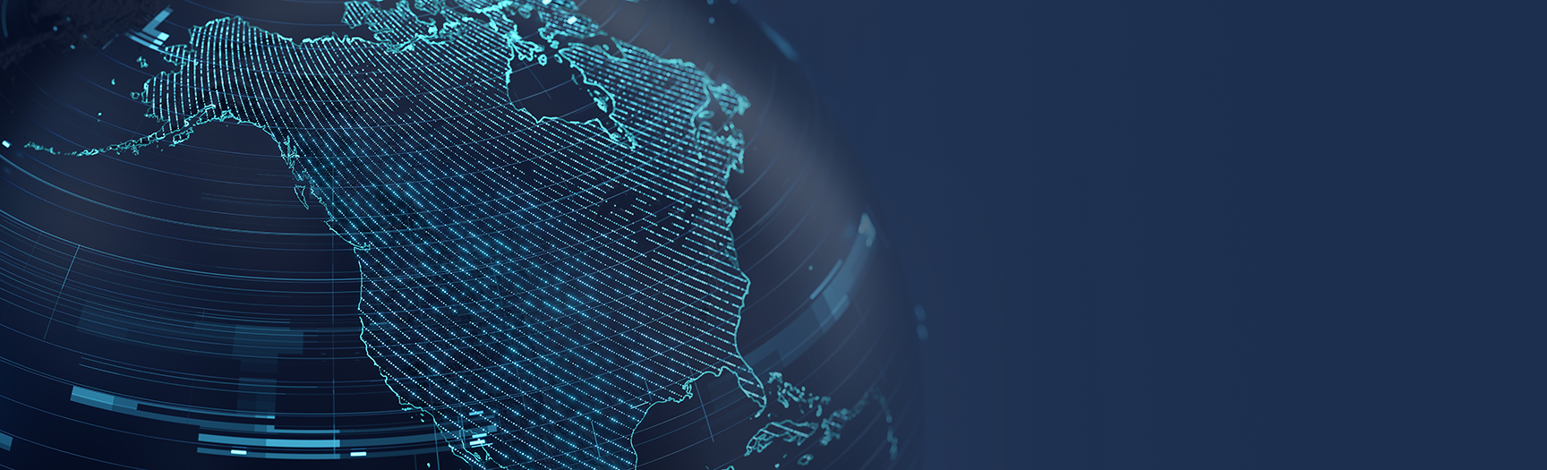 Global illustration showing North America