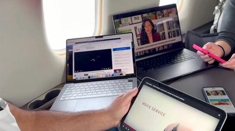 O mais recente teste de voo com 5G